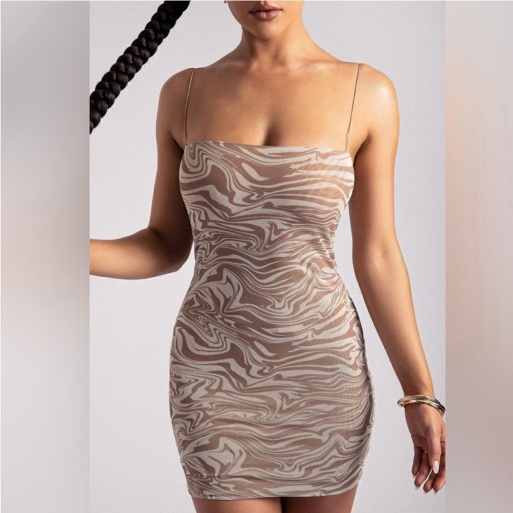 MESHKI Mia Mesh Mini Dress NEW with Tags Size Small